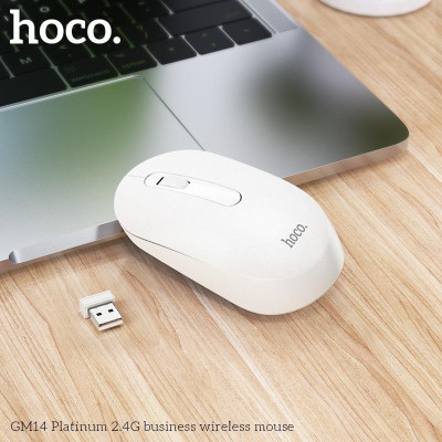 Chuột Không Dây Ho,co GM14 , kết nối USB 2.4G, DPI 1200, thiết kế sang trọng, tiện lợi khi sử dụng - Hàng chính hãng