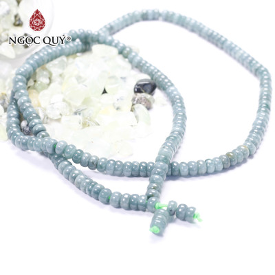 Chuỗi cổ đá aquamarine 68cm mệnh thủy, mộc - Ngọc Quý Gemstones