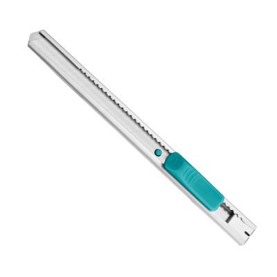 Dao rọc giấy cao cấp lưỡi 9mm*80mm TOTAL THT5110916 - khóa tự động, nút ấn phẳng, kèm 1 lưỡi dao, tay cầm chắc chắn