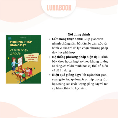 Sách Phương pháp giảng dạy & biên soạn giáo án dành cho mầm non, tiểu học
