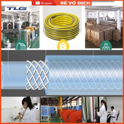 Bộ dây vòi xịt nước rửa xe, tưới cây tăng áp 3 lần,loại 20M (nối đồng nhựa đen) 206317