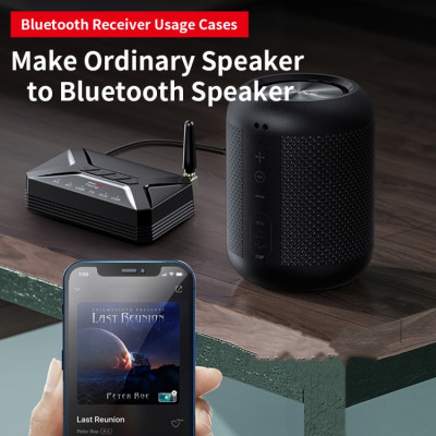 Hàng Chính Hãng - Bộ Thu Phát Âm Thanh T-R22-JA Bluetooth 5.0 Phạm Vi Kết Nối 15m Chế Độ Chuyển Đổi Linh Hoạt RX TX Tương Thích Rộng Rãi RCA, AUX, USB Điện Thoại Máy Tính Bảng TV PC Đầu Đĩa Chip Âm Thanh Cao Cấp Hỗ Trợ Đàm Thoại Rảnh Tay - ROGTZ