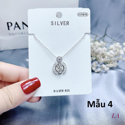 Dây chuyền nữ thời trang cao cấp chất liệu bằng bạc xi vàng và xi kim SA0019