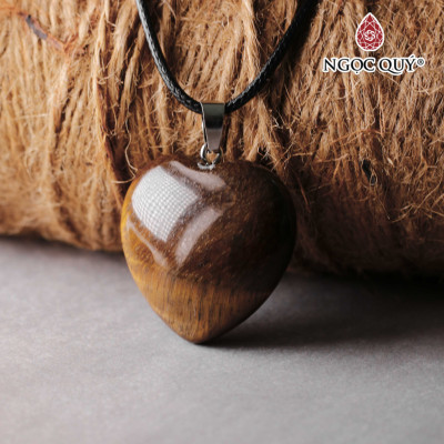 Dây chuyền trái tim đá thiên nhiên - Ngọc Quý