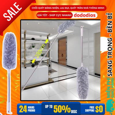 [COMBO DỌN DẸP ĐÓN TẾT] 1 chà sàn nhà tắm + 1 chổi quét trần nhà + 1 bàn chải vệ sinh khe hẹp - Chính hãng dododios