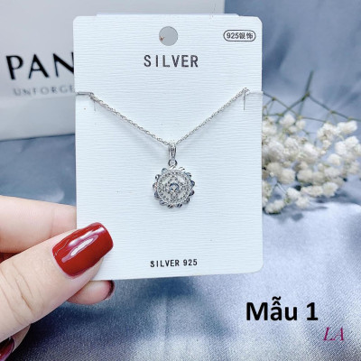 Dây chuyền nữ thời trang cao cấp chất liệu bằng bạc xi vàng và xi kim SA0019
