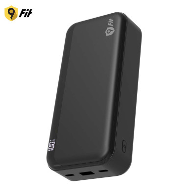 Sạc dự phòng 9FIT Pro 20,000mAh /3.7V Li-Polymer - 9PP20K04B, hỗ trợ sạc nhanh - Hàng chính hãng