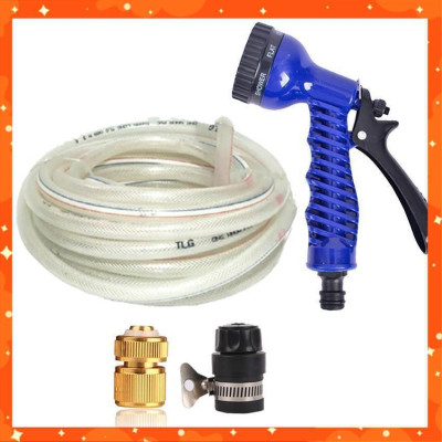 Bộ vòi tưới cây,rửa xe tăng áp lực nước 20m (cút đồng nối nhựa đen 713-2) 206843 