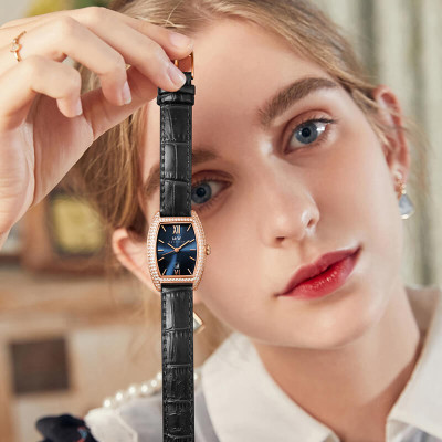 Đồng hồ nữ chính hãng IW Carnival IW537L-4 Kính chống xước ,Chống nước 30m ,Bảo hành 24 tháng,Máy pin Quartz,dây da đen xịn,thiết kế mặt chữ nhật đơn giản dễ đeo