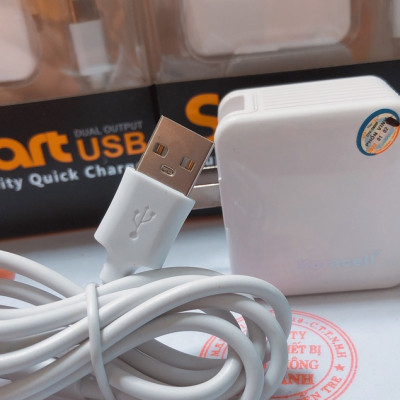 Bộ Sạc nhanh Koracell 2.4A cổng Micro (có 2 cổng USB) Hàng Chính Hãng