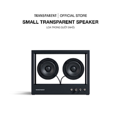 Loa Trong Suốt - Small Transparent Speaker - Nhỏ - Màu Đen - Hàng Chính Hãng