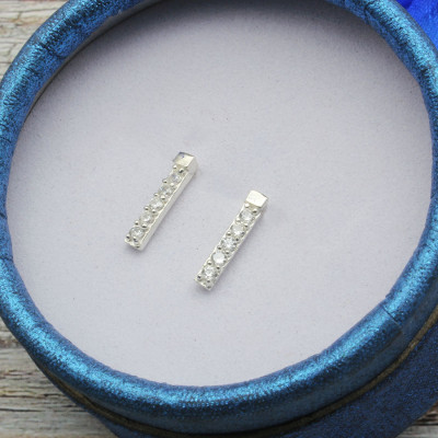 Hoa Tai Bạc Hiểu Minh HT292 Đơn Giản