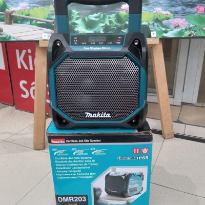 LOA BLUETOOTH CÔNG TRÌNH 18V / 12VMAX (BLUETOOTH 5.0) MAKITA DMR203 (KHÔNG KÈM PIN VÀ SẠC) - HÀNG CHÍNH HÃNG