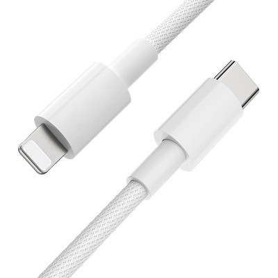Cáp sạc nhanh PD20W chân Type-C sang iphone, ipad dây dù chống đứt truyền dữ liệu nhanh cho iPhone dài 1M OLAPLE - Hàng chính hãng