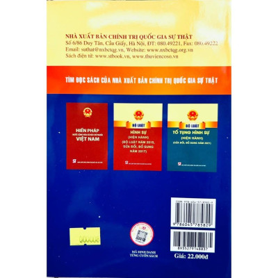 Sách - Luật Phòng, Chống Khủng Bố (Hiện Hành) (Sửa Đổi, Bổ Sung Năm 2022) - NXB Chính Trị Quốc Gia