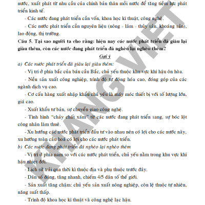 Bồi Dưỡng Học Sinh Giỏi Địa Lí 11_KV