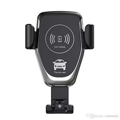 BỘ SẠC ĐIỆN THOAI KHÔNG DÂY KIÊM GIÁ ĐỠ KẸP ĐIỆN THOAI TRÊN XE HƠI ÔTÔ MẪU MỚI 