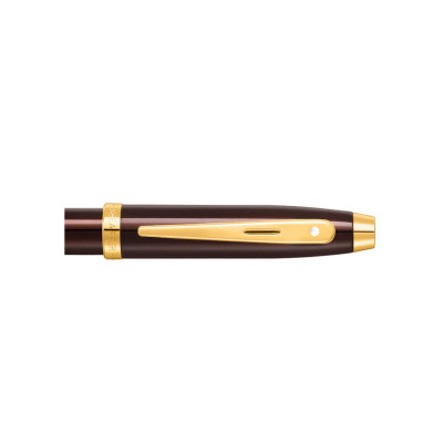 Bút Bi Nước Sheaffer 100 PVD MÀU NÂU CÀ PHÊ VIỀN VÀNG