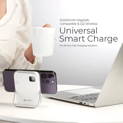Pin sạc dự phòng cho iPhone và Androids Mazer MagAir 16 Magnetic 15W 10000mAh USB-C PD20W - Hàng Chính Hãng