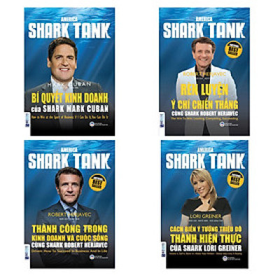 Combo 4 Cuốn Shark Tank
(Bí Quyết Kinh Doanh + Rèn Luyện Ý Chí Chiến Thắng + Thành Công Trong Kinh Doanh Và Cuộc Sống + Cách Biến Ý Tưởng Triệu Đô Thành Hiện Thực) (Quà Tặng: Bút Animal Kute