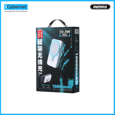 Sạc dự phòng không dây từ tính Remax RPP-85 kèm giá đỡ dung lượng 10000mAh - Hàng chính hãng