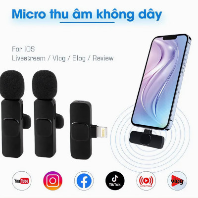 Micro thu âm dùng quay tiktok, quay video, livetream K9 (Tặng kèm 1 món quà tri ân)- Hàng chính hãng