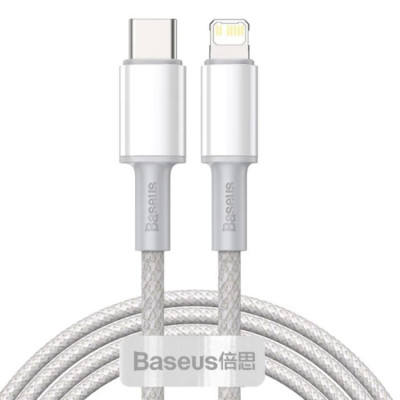 Cáp sạc Baseus High Density Braided Fast Charging Data Cable CATLGD 20W Type C to IP- hàng chính hãng