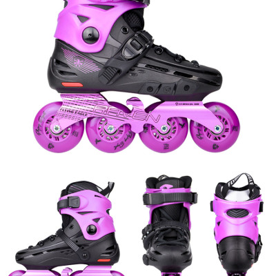 [Tặng Bảo Hộ Chuyên Dụng] Giày Patin Người Lớn Flying Eagle F4 Raven Với 2 Màu Đen Và Tím