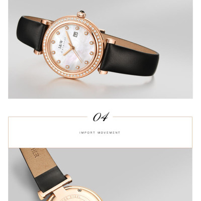 Đồng Hồ Nữ I&W Carnival 556L Chính Hãng BH 24T Chịu Nước 30m Kính Chống Xước Dây Da Cao Cấp ( Máy Quartz)