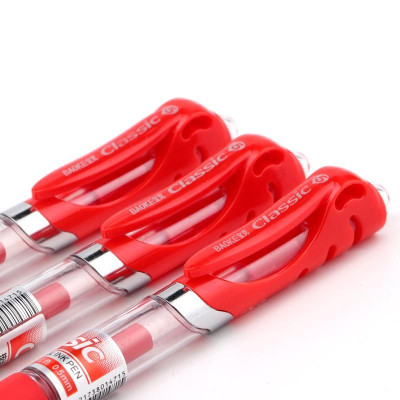 Bút bi bấm đầu 3 màu -12 cây /hộp bút gel BAOKE/B35