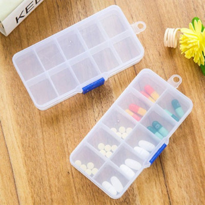 Hộp nhựa đựng đồ cá nhân, trang sức trong suốt mini đẹp mắt 10, 15, 24 ngăn có nắp, hộp nhựa đựng thuốc, linh kiện điện tử chia nhiều ngăn