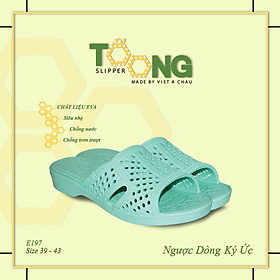 Dép tổ ong XANH NGỌC nhựa EVA siêu bền, siêu nhẹ, chống trơn trượt, đế dày (FORM LỚN ĐẶT LÙI 1-2 SIZE) Dép Nam Nữ Nhiều Màu Sắc