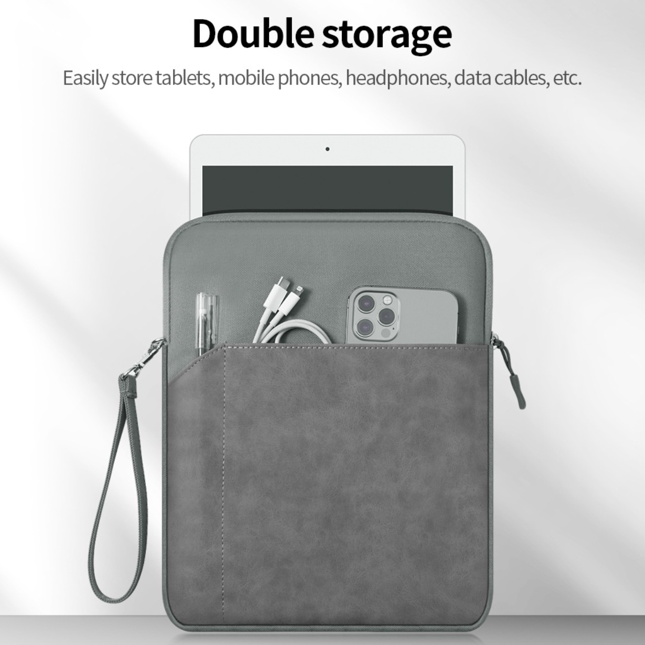 Túi chống sốc dành cho ipad cho macbook laptop surface da lộn chống nước lót lông siêu dày - Hàng chính hãng