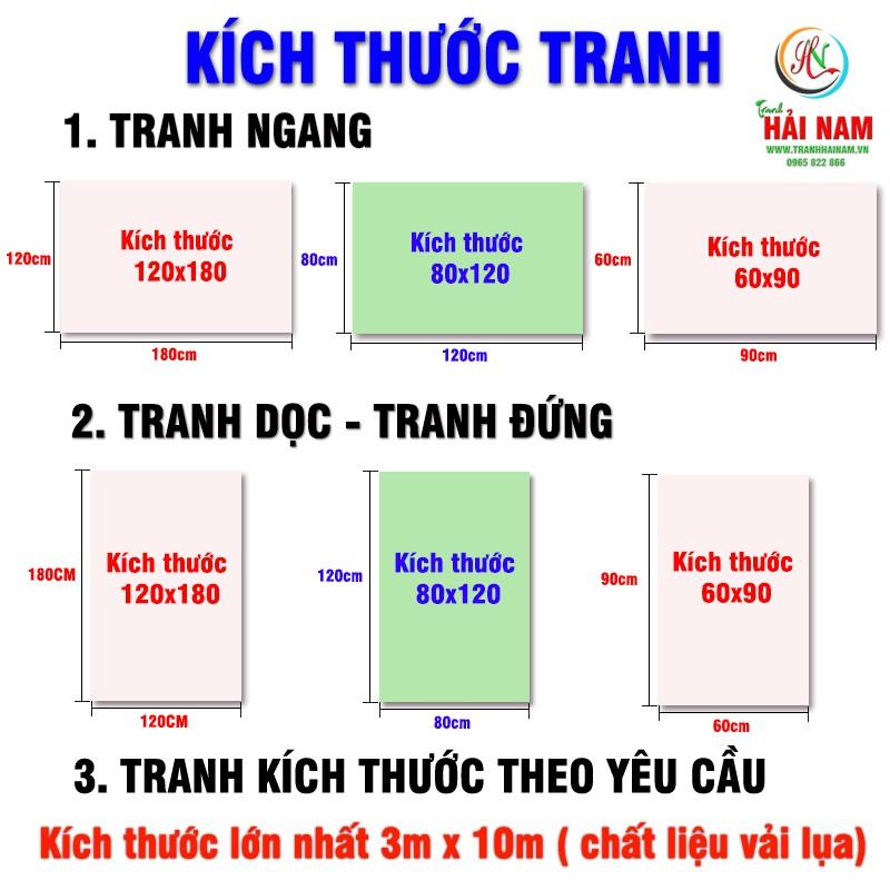 Tranh dán tường 3D phong thuỷ thác nước - vải lụa kim tuyến