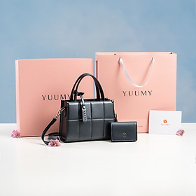 Túi Yuumy ( Thời trang nữ túi đeo chéo da + ví mini -  Bộ quà tặng túi xách Rạng Rỡ YHQ02 )