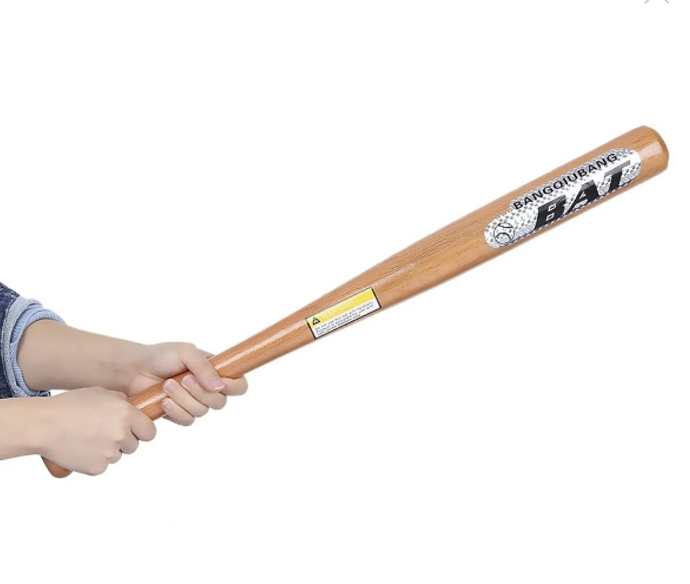 Gậy bóng chày bằng gỗ đặc chiều dài gậy 25 inches (63.5cm) phù hợp sử dụng trong tập luyện và thi đấu môn bóng chày