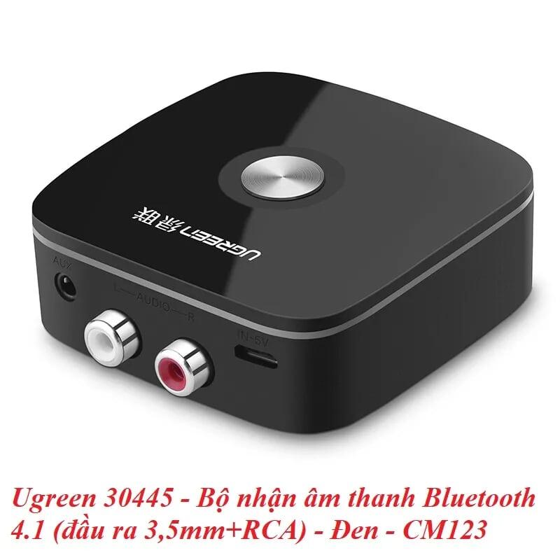 Ugreen UG30445CM123TK BT 4.1 màu Đen Bộ nhận âm thanh Bluetooth chuẩn Bông sen - HÀNG CHÍNH HÃNG