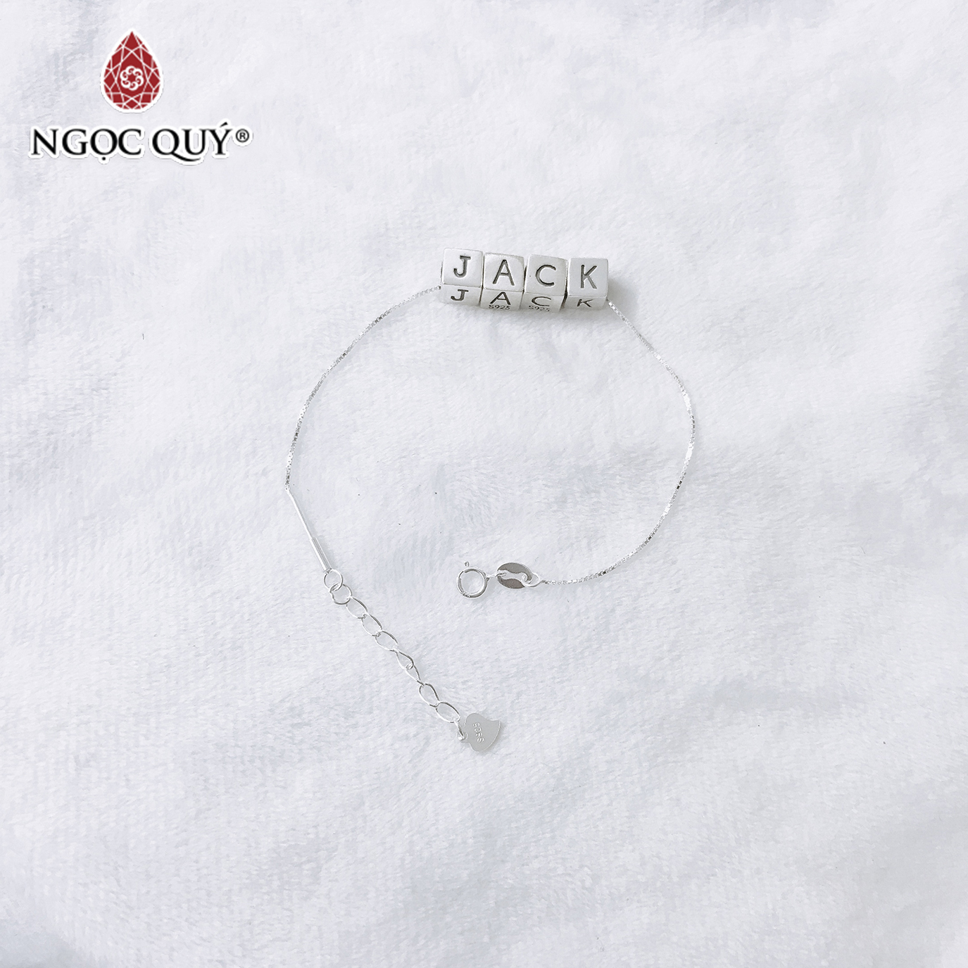 Lắc tay JACK bằng bạc - Ngọc Quý Gemstones