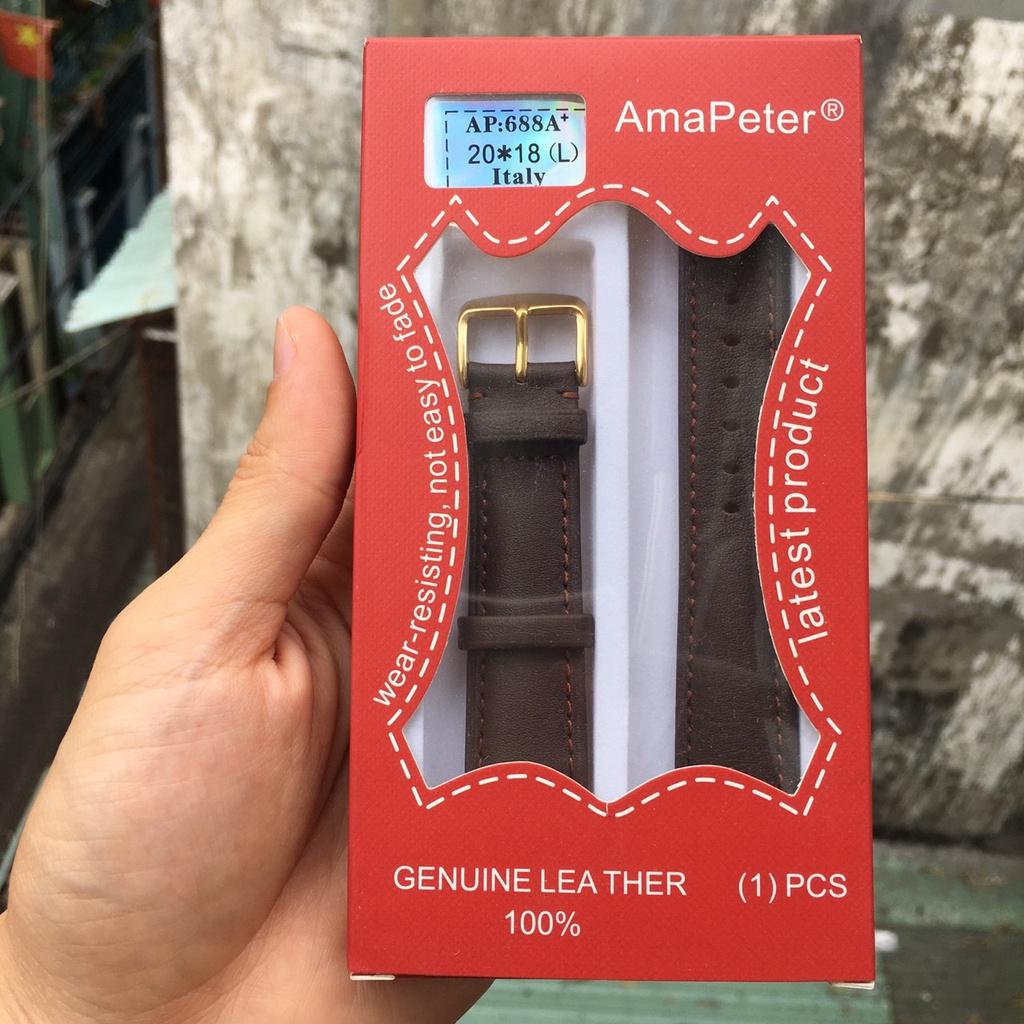 Bộ Dây Da Thay Thế Cho Đồng Hồ Đeo Tay Nam Nữ Nhiều Size