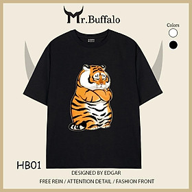 Áo đôi, cặp tay lỡ unisex Hổ Béo Dễ Thương Mr.Buffalo HB01HB02