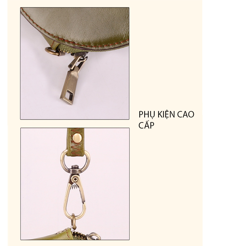 Ví nữ DA BÒ THẬT phong cách mới - BEE GEE VNU1008A