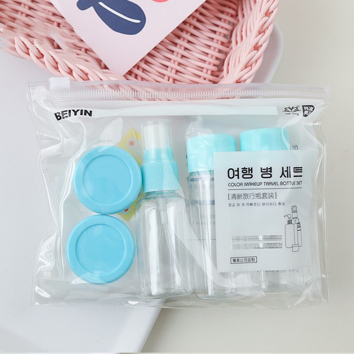 Set 3 tuýp chiết mỹ phẩm du lịch đựng dầu gội, sữa tắm, lotion, toner 60ML- Bộ chai lọ chiết mỹ phẩm tái sử dụng Phượt Dã Ngoại Đi Chơi Văn Phòng