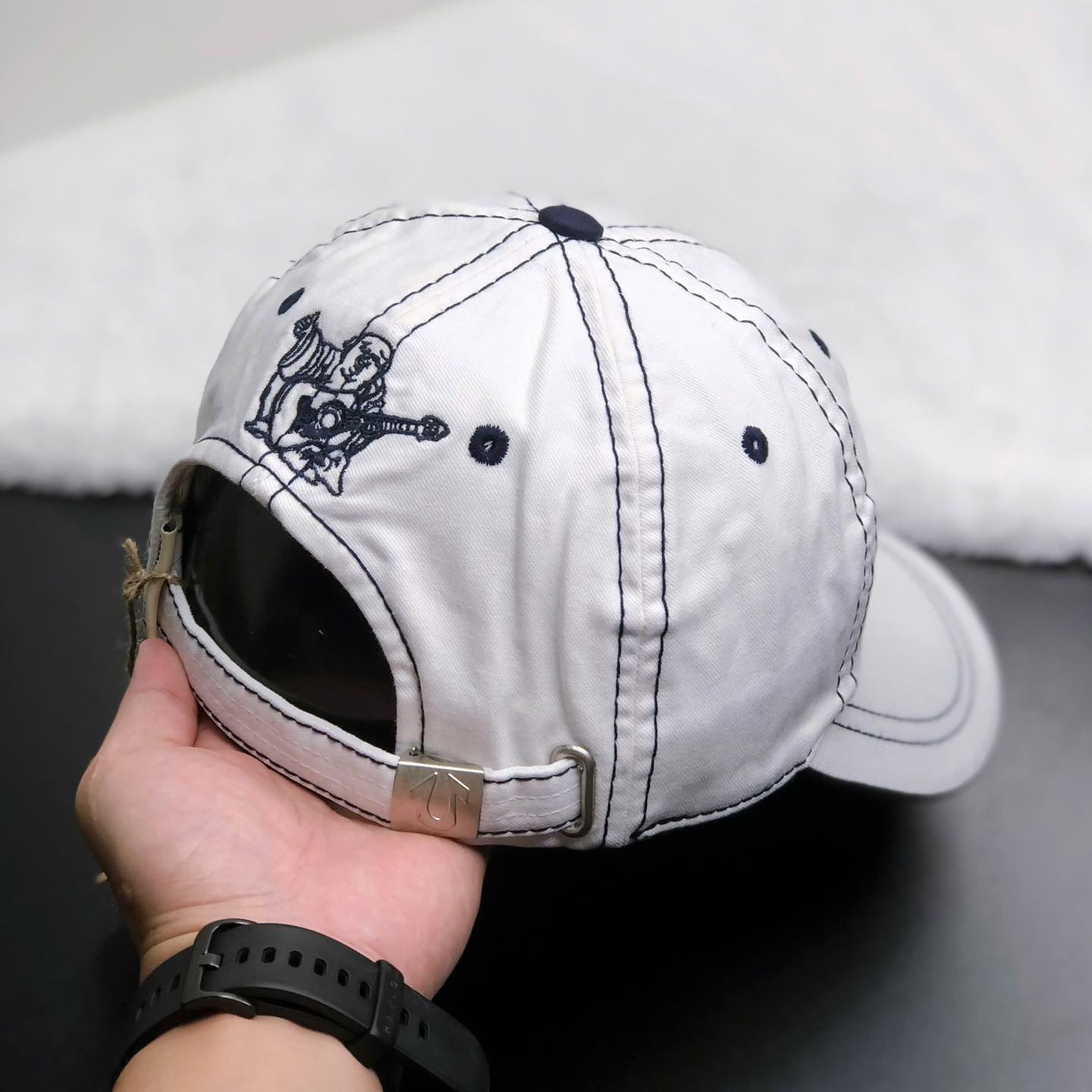 Nón nam, mũ lưỡi trai Ông Địa vải jeans đẹp form chuẩn (Ảnh thật)