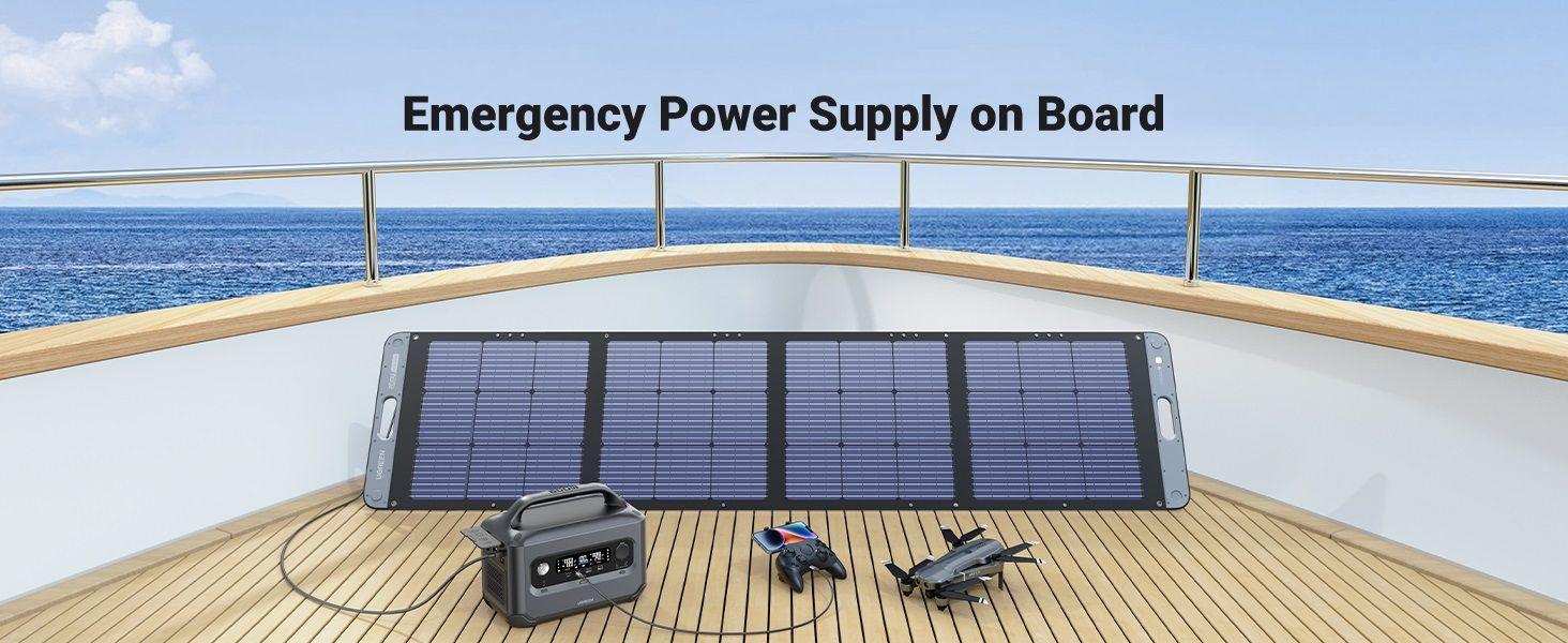 Ugreen UG15114SC200TK 200W chuẩn cắm kết nối Type XT60 Tấm panel năng lượng mặt trời có thể xếp gọn dùng cho trạm sạc 600w 1200w 2200w Gs600 gs1200 - HÀNG CHÍNH HÃNG