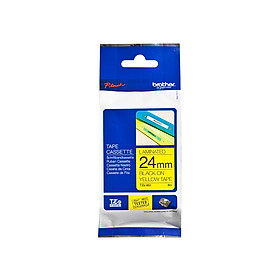 Nhãn in Brother TZe-651 chữ đen trên nền vàng (24mm) - Hàng chính hãng