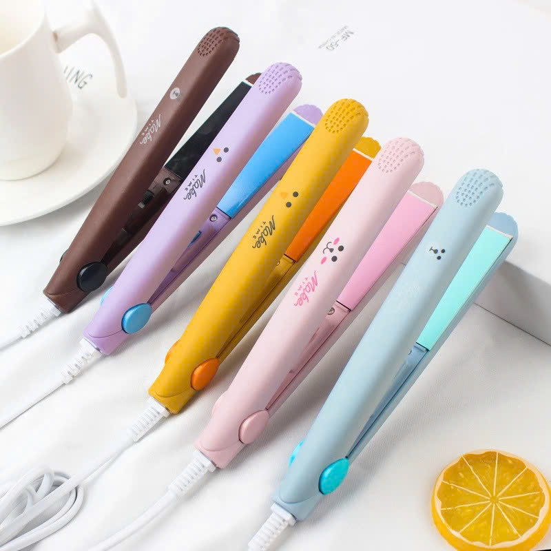 Phụ kiện tóc -Dụng cụ dập tóc mini có hộp , nhiều chức năng , nhỏ gọn tiện lợi khi đi du lịch