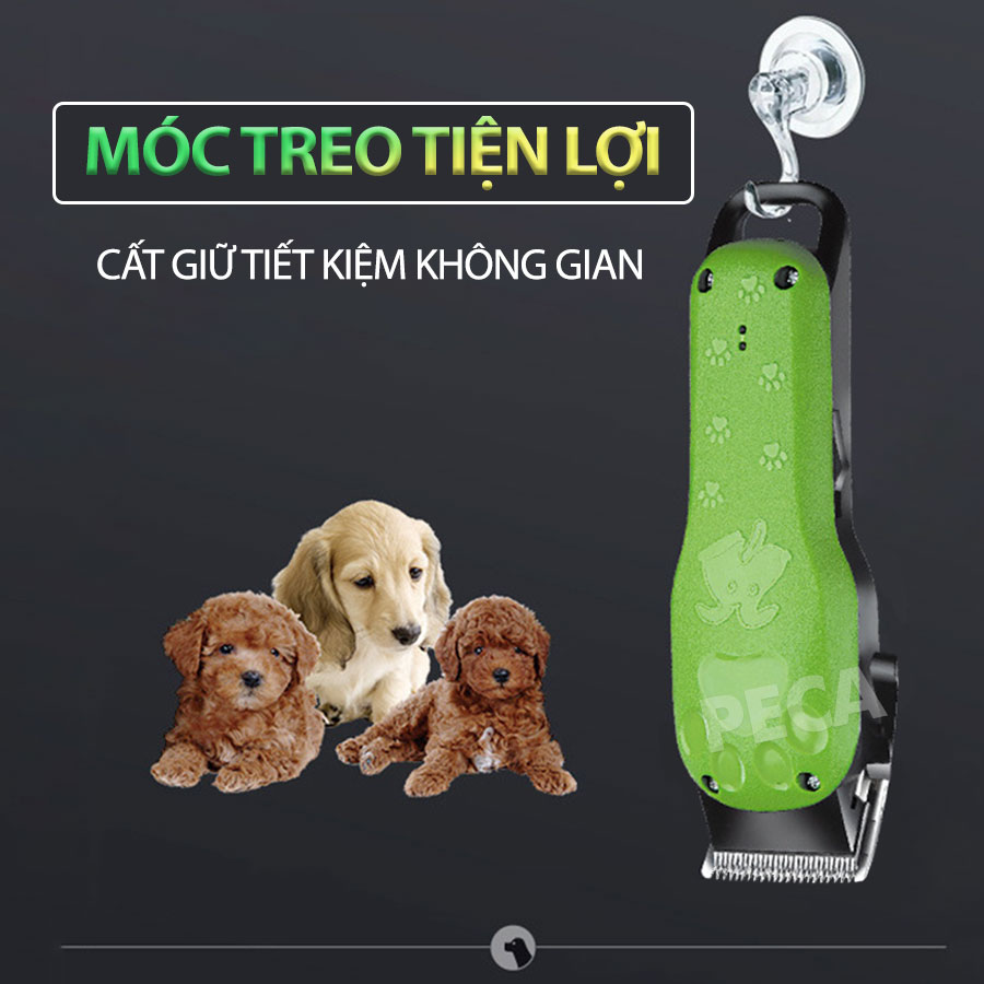 Tông đơ cắt tỉa lông thú cưng Kemei KM-CW10 công suất mạnh 5W sạc nhanh USB chuyên nghiệp phù hợp cắt lông chó, mèo