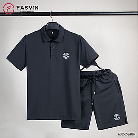 Bộ Quần Áo Thể Thao Nam Polo FASVIN AB25659.HN Mềm mại co giãn thoáng mát