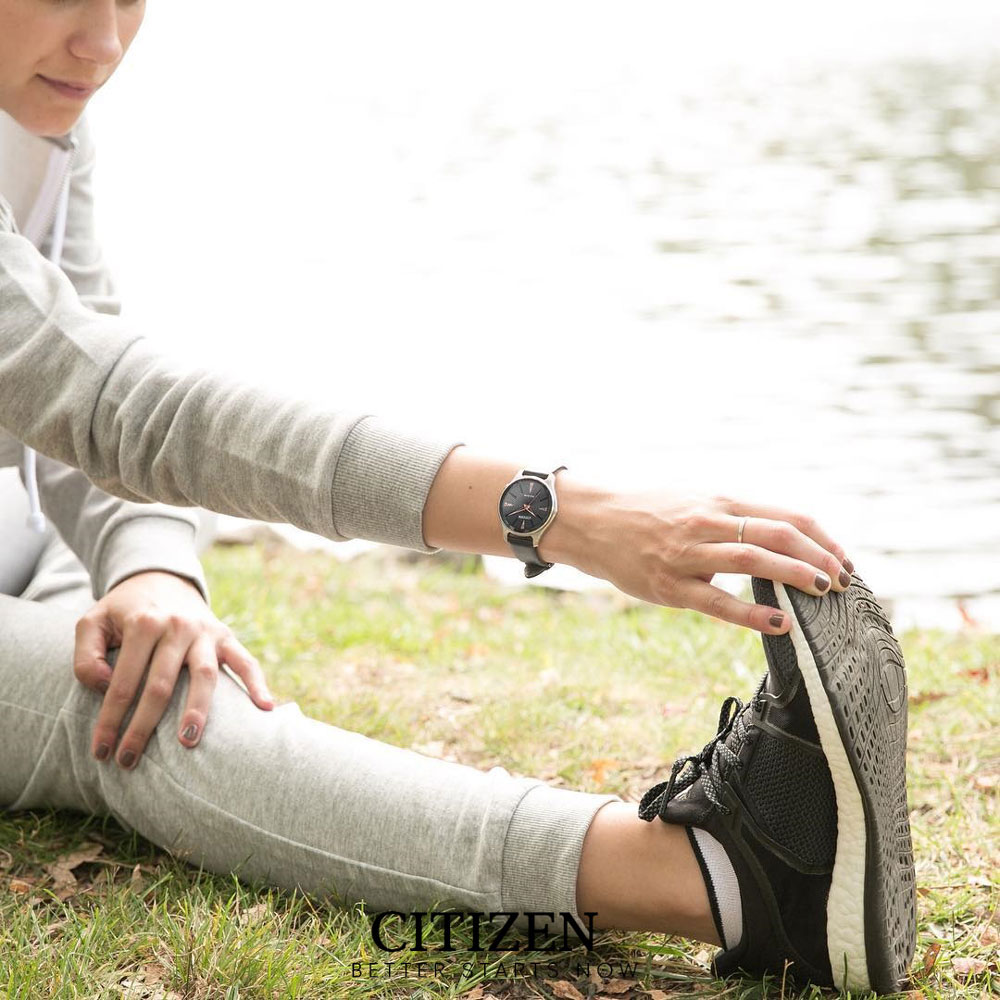 Đồng Hồ Nữ Citizen Dây Da EM0599-17E - Mặt Đen