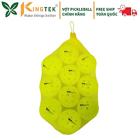 Bóng Pickleball tiêu chuẩn thi đấu Kingtek K-Elite | Combo 10 bóng